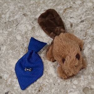Puppy Toy and Neck Tie Collar Accessory